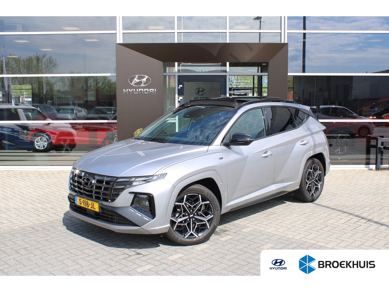 Hyundai Tucson - 1.6 T-GDI HEV N Line Sky | Afneembare Trekhaak | 360 Graden Camera | Navigatie | | Achterb - AutoWereld.nl