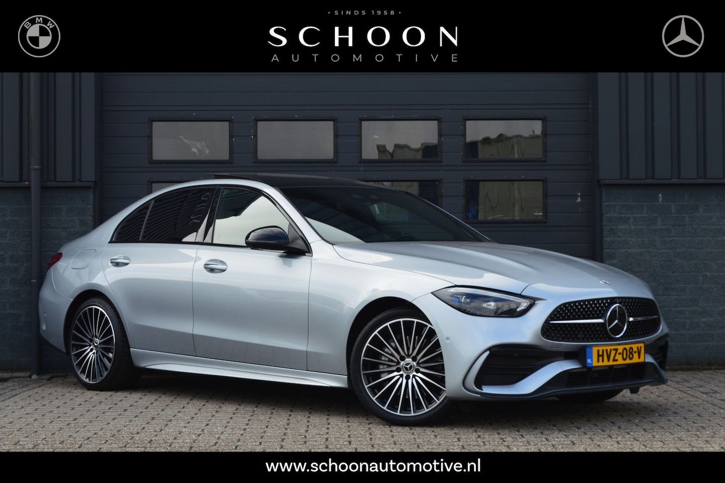 Mercedes-Benz C-klasse - 300 e AMG Line | PANO | ACC | BURMESTER | MEMORY | TREKHAAK | 360 CAM | KEYLESS | MASSAGE - AutoWereld.nl