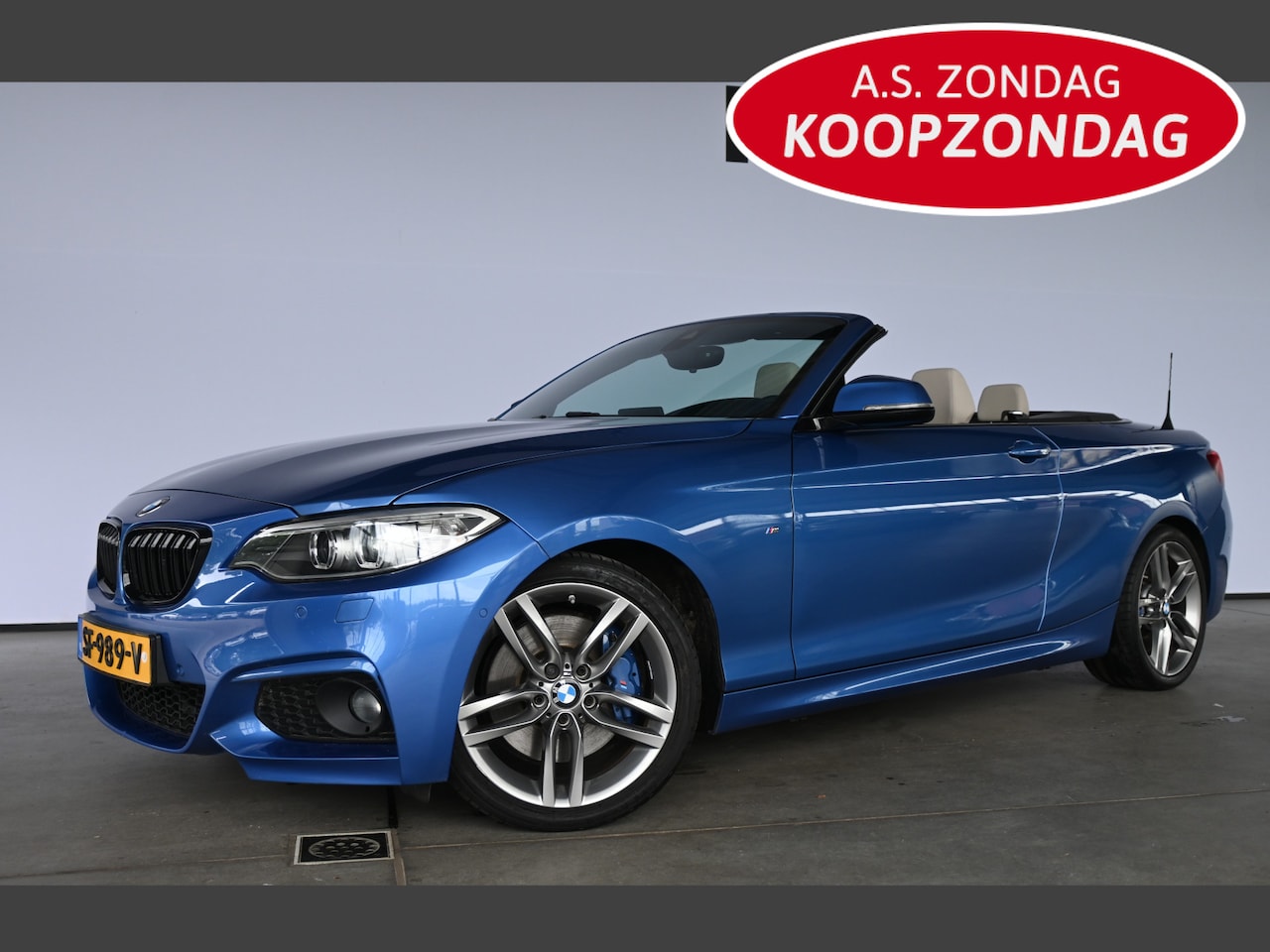 BMW 2-serie Cabrio - 220i High Executive M-Pakket! Automaat Navigatie Harman/Kardon Stoelverwarming Inruil Moge - AutoWereld.nl