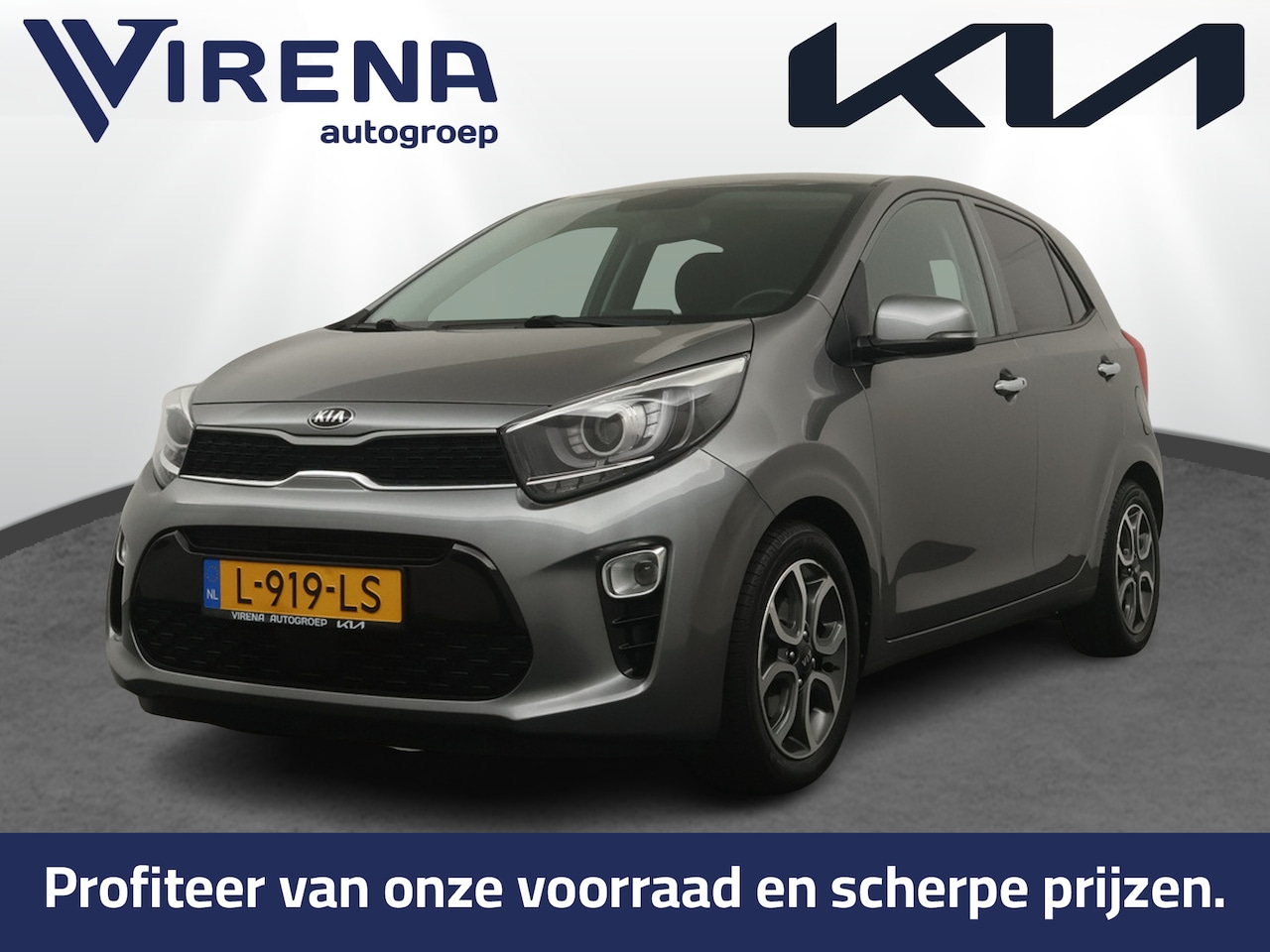 Kia Picanto - 1.0 DPi DynamicPlusLine - Lichtmetalen velgen - Cruise control - AppleCarplay - Android Au - AutoWereld.nl