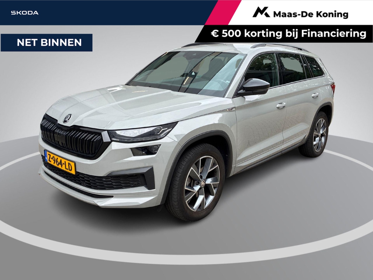 Skoda Kodiaq - 1.5 TSI 150pk DSG Sportline Business 7p. · Camera · Apple/Android Car Play · Wegklapbare T - AutoWereld.nl