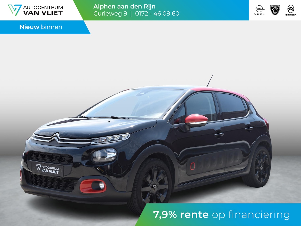 Citroën C3 - 1.2 PureTech S&S Shine | 100 PK | 17" ZWARTE LM VELGEN | CLIMATE CONTROL | PARKEERSENSOREN - AutoWereld.nl