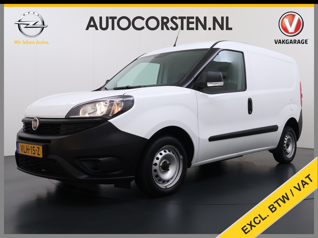 Fiat Doblò Cargo - 1.6JTD 101PK 3-Persoons Airco Euro 6 S Betonplex Vloer Wandbetimmering Schuifdeur Dealeron - AutoWereld.nl