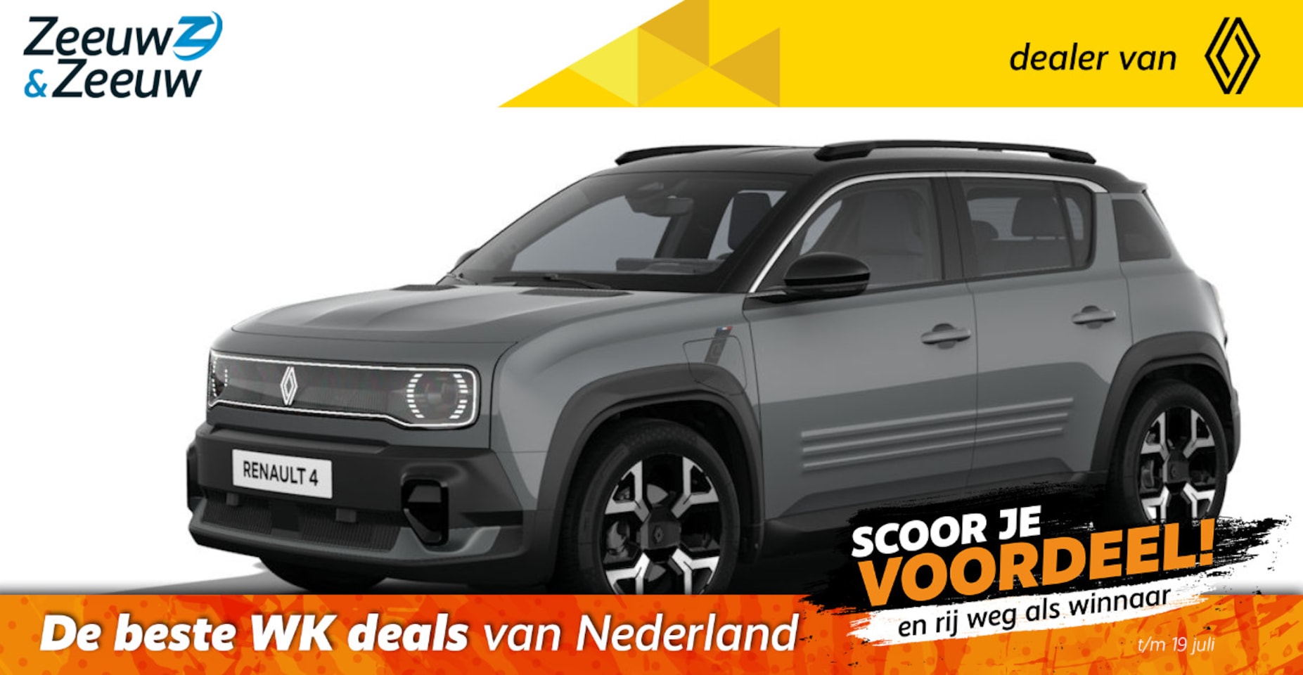 Renault 4 - Techno comfort range | Profiteer nu van €4.700,- Zeeuw & Zeeuw voorraadkorting | NU met GR - AutoWereld.nl