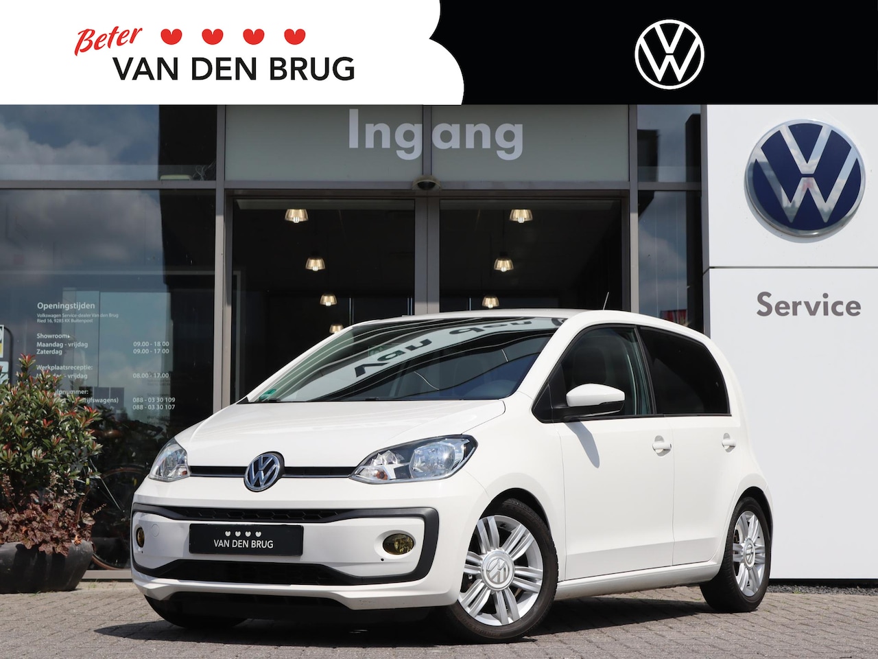 Volkswagen Up! - 1.0 60 pk BMT high up! | Airco | Stoelverwarming | 15'' LM | Elektrische Ramen | - AutoWereld.nl