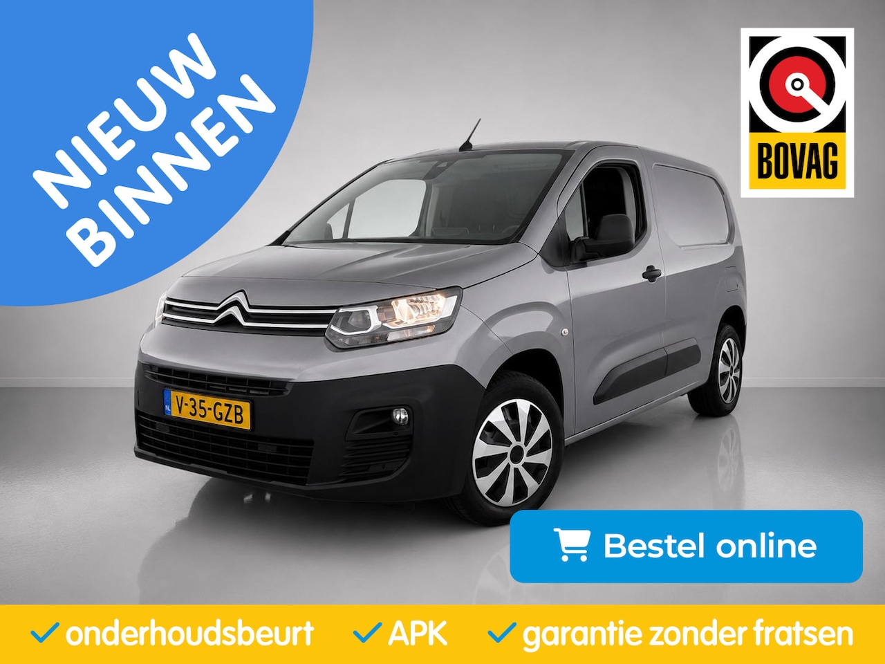 Citroën Berlingo - 1.2 BlueHDI Club| CruiseControl|Carplay|Navi|PDC+Camera|Airco| Benzine - AutoWereld.nl