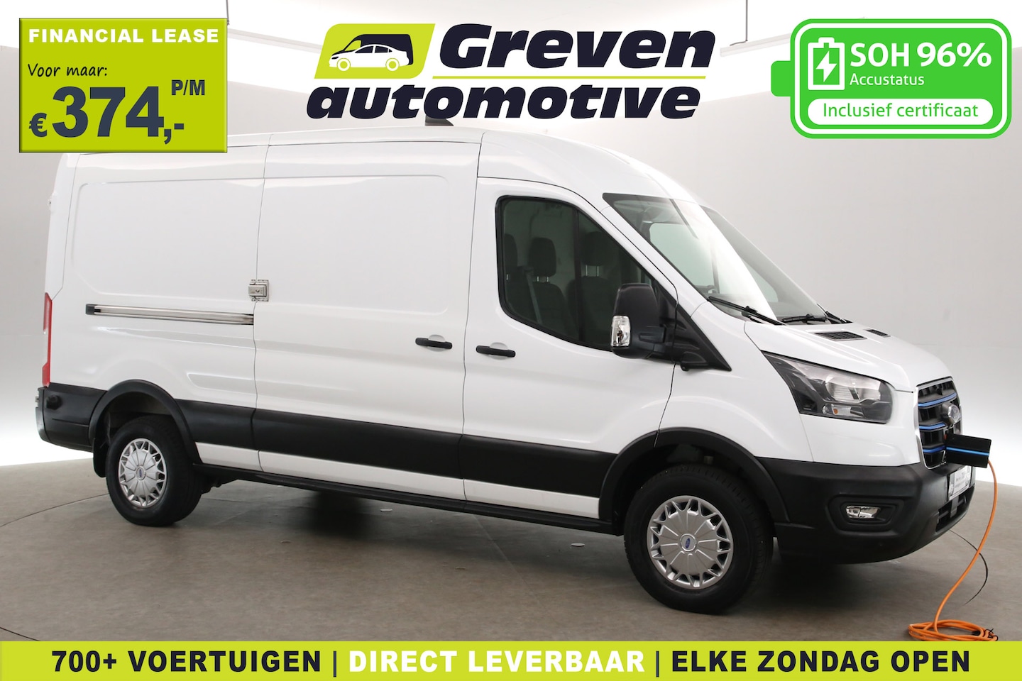 Ford E-Transit - L3H2 68 kWh | Snelladen | SOH 96% | 360° Camera | Clima | 3 Zits | Cruise | Carplay | Park - AutoWereld.nl