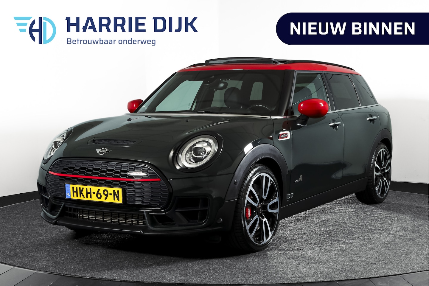 MINI Clubman - 2.0 JCW ALL4 Chili | S/K-Panodak | Adapt. Cruise | Stoelverw. | PDC | Camera | NAV + App.C - AutoWereld.nl
