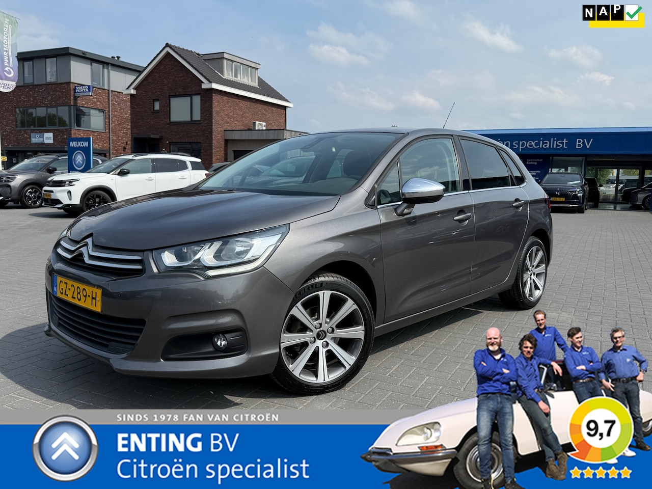 Citroën C4 - 1.2 PT Feel Collection 130PK H6 NAVI ECC TREKGEWICHT 1550KG - AutoWereld.nl