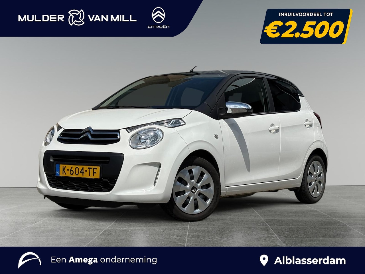 Citroën C1 - 5-deurs Feel 1.0 e-VTi 72pk | TWO-TONE! | CAMERA | APPLE CARPLAY / ANDROID AUTO | AIRCO | - AutoWereld.nl