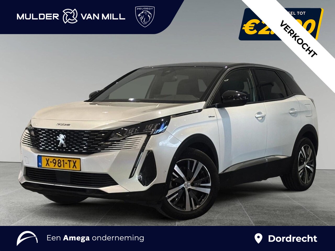 Peugeot 3008 - Allure Pack Business 1.6 PHEV HYbrid 225pk e-EAT8 | TWO-TONE! | NAVI | CAMERA | KEYLESS EN - AutoWereld.nl
