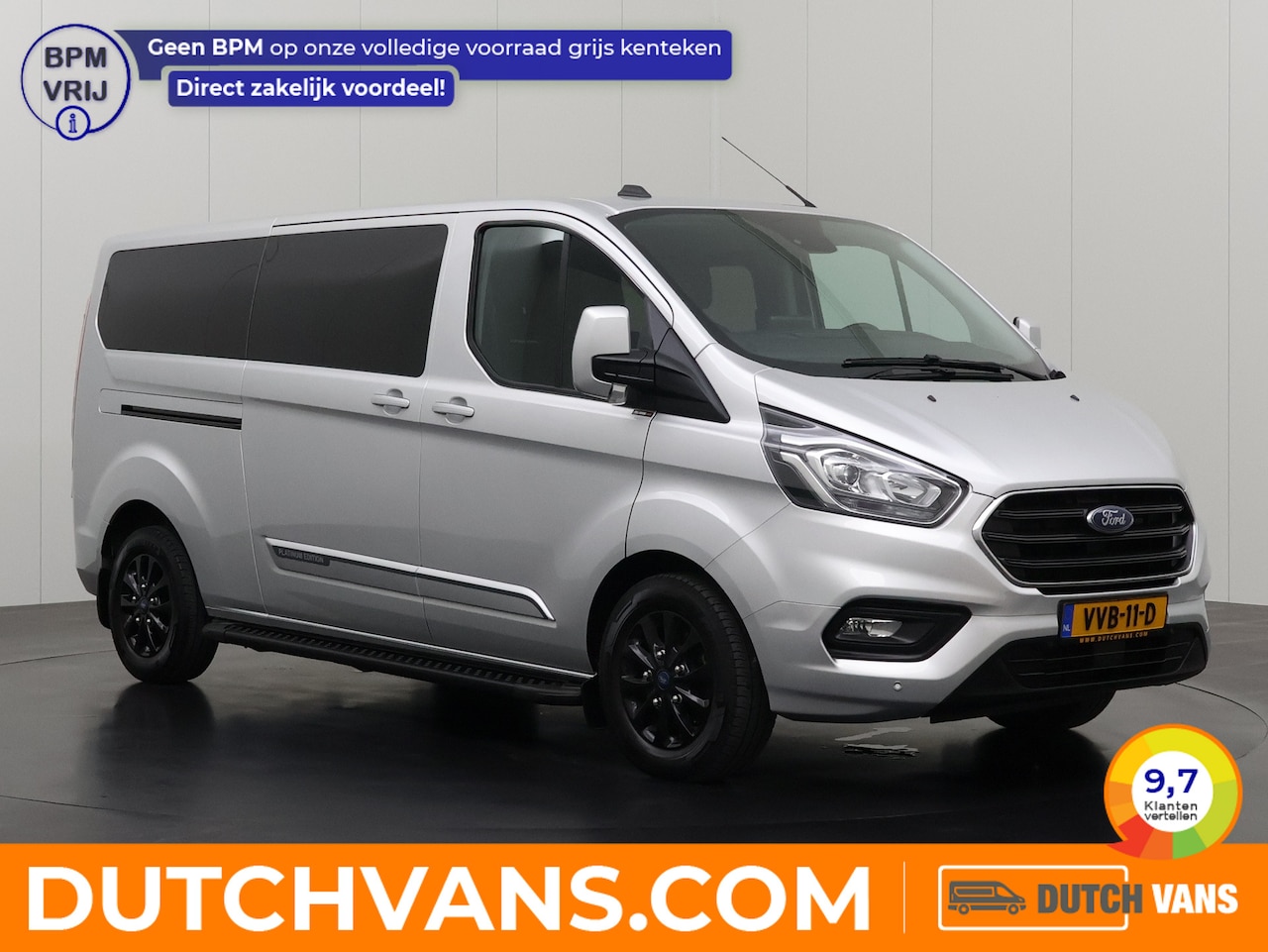 Ford Transit Custom - 2.0TDCI Automaat Dubbele Cabine | Platinum Edition | 2xSchuifdeur | Navigatie | Camera | L - AutoWereld.nl