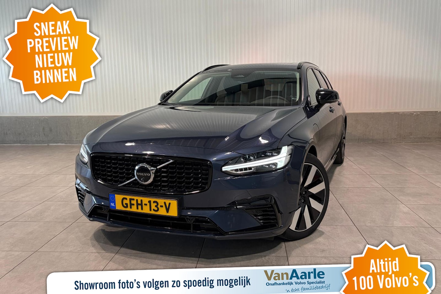 Volvo V90 - T8 Aut. Plug-in Hybrid Long Range Ultra Dark ACC Trekhaak 455pk - AutoWereld.nl
