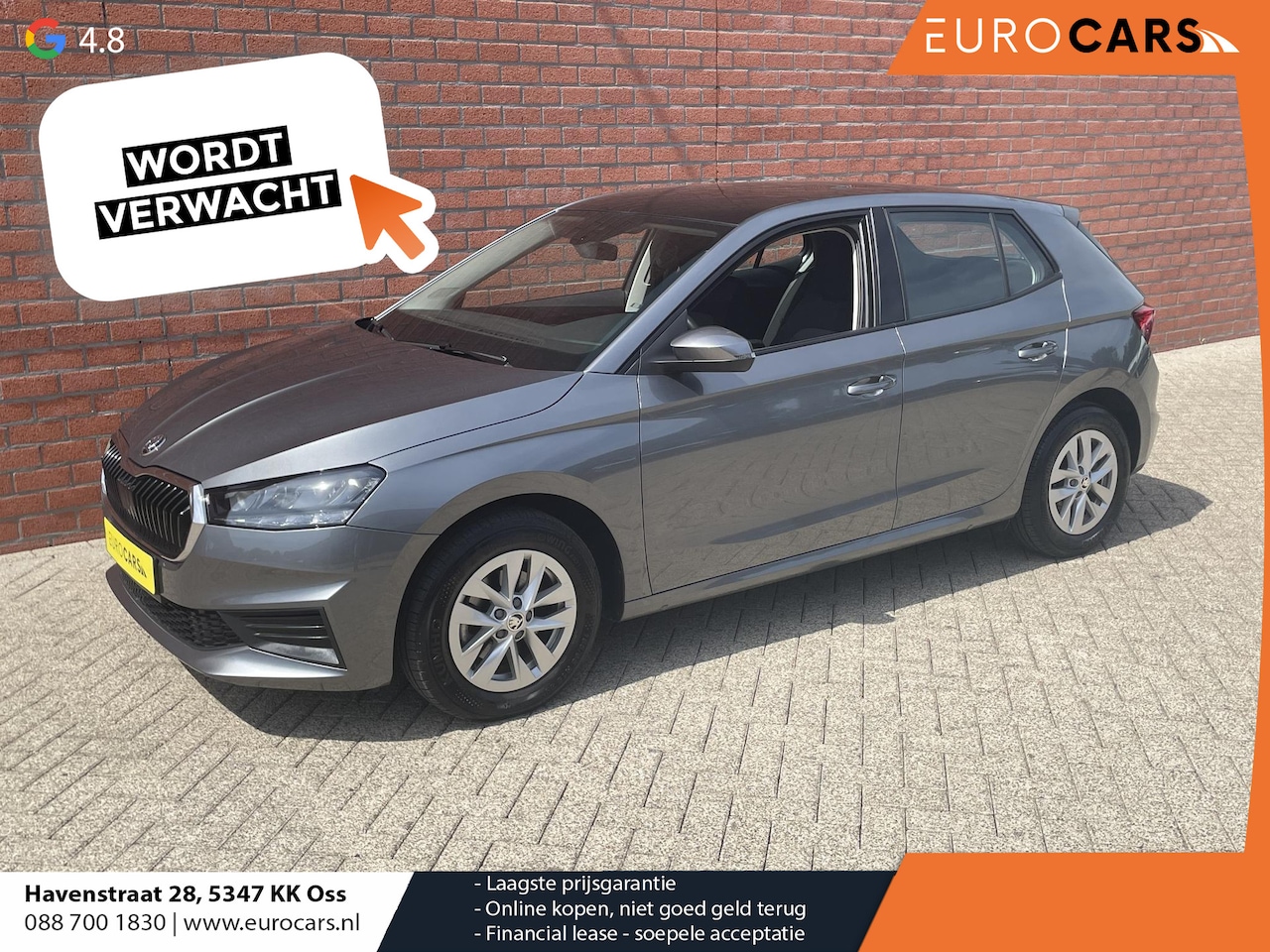 Skoda Fabia - 1.0 TSI Automaat Ambition Skoda Fabia 1.0 TSI Ambition Panoramadak Navigatie Carplay PDC C - AutoWereld.nl