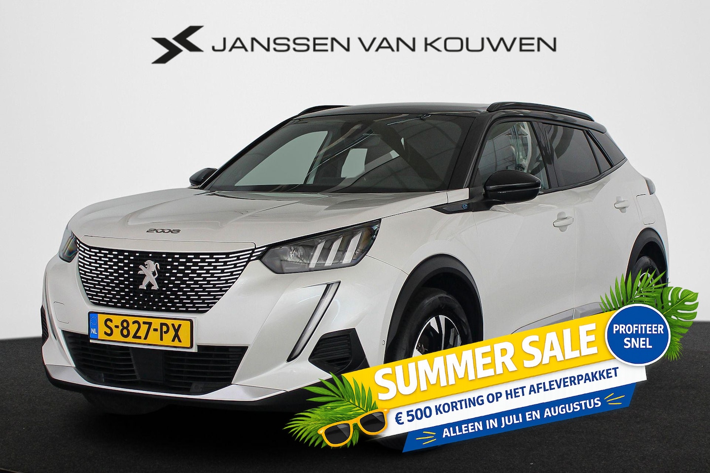 Peugeot e-2008 - EV GT 50 kWh Achteruitrijcamera Apple Carplay Dodehoek LED Koplampen - AutoWereld.nl