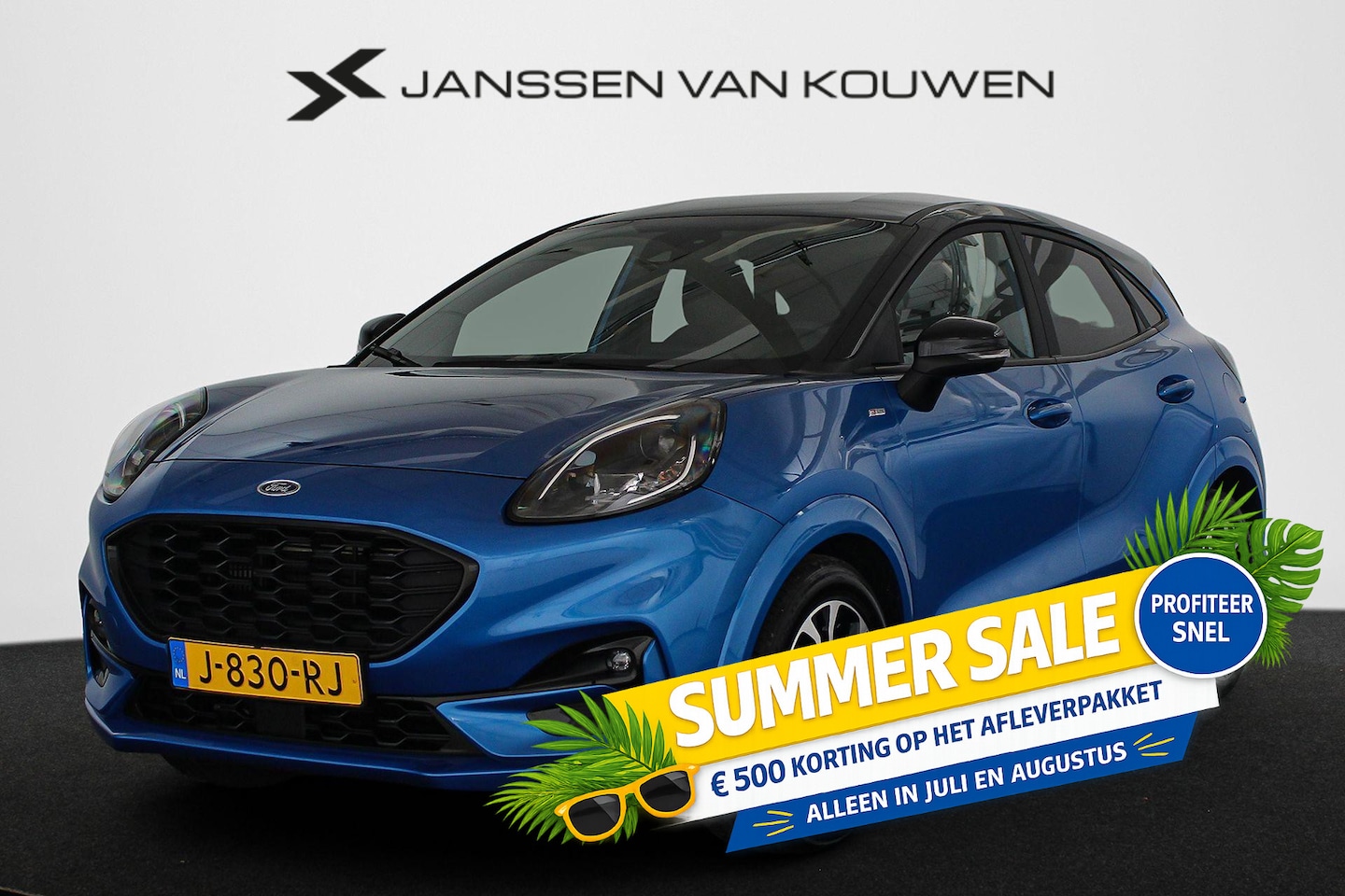 Ford Puma - 1.0 EcoBoost Hybrid ST-Line Comfort & Winter Pack Getint Glas - AutoWereld.nl
