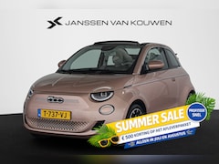 Fiat 500 C - La Prima 42 kWh Cabrio SOH 97% Stoelverwarming Achteruitrijcamera