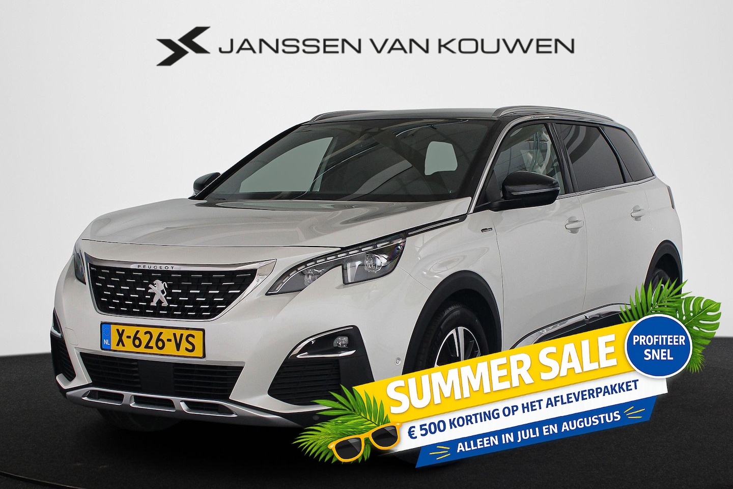Peugeot 5008 - 1.2 PureTech GT-Line Automaat Keyless Stoelverwarming Achteruitrijcamera - AutoWereld.nl