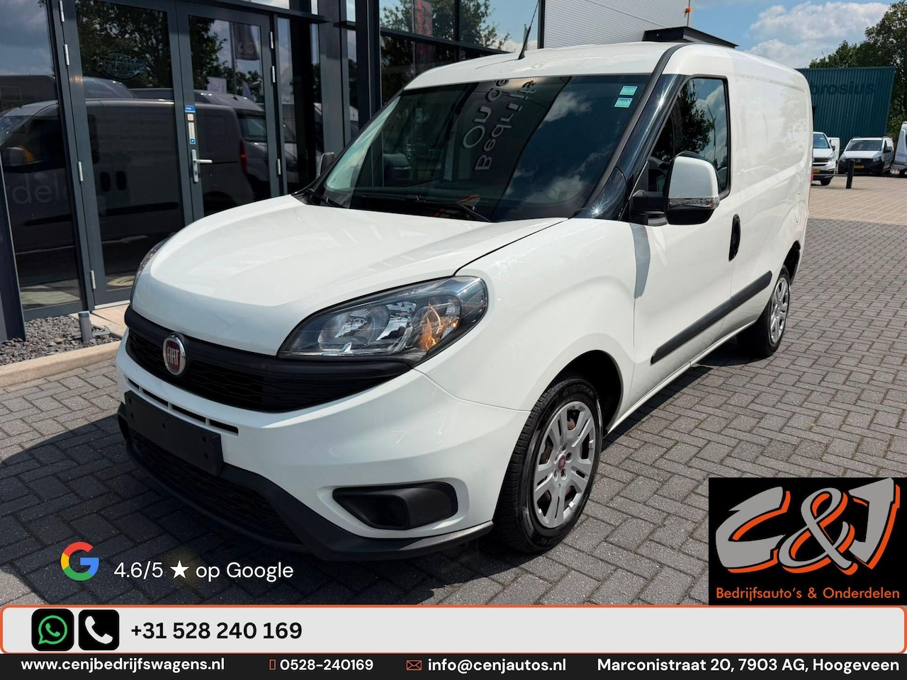 Fiat Doblò Cargo - 1.6 MJ L1H1 S Trekking schade, airco, cruise, navi, MARGE - AutoWereld.nl