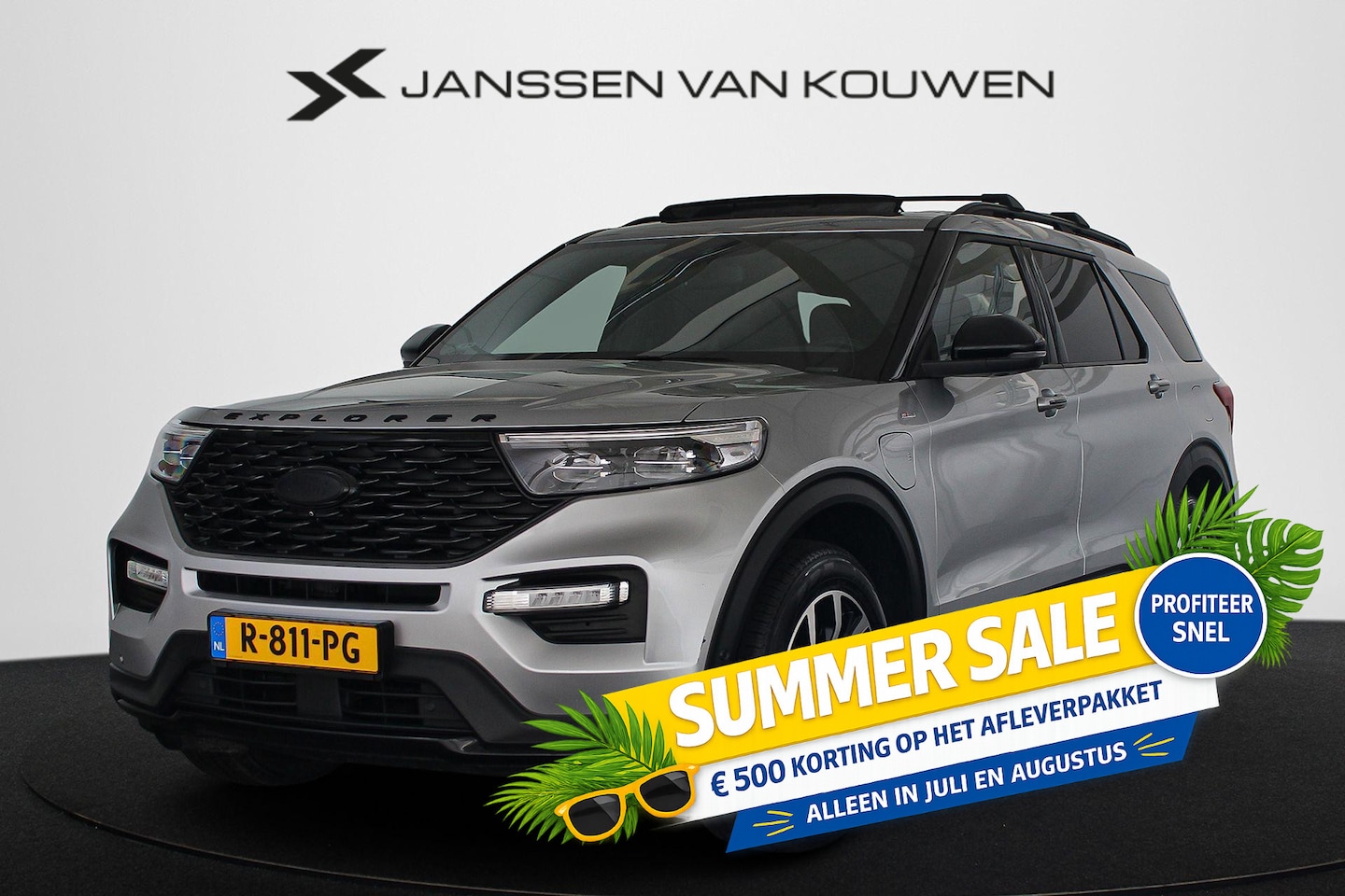 Ford Explorer - 3.0 V6 EcoBoost PHEV ST-Line 7p NL Auto Panoramadak Stoelventilatie Keyless - AutoWereld.nl