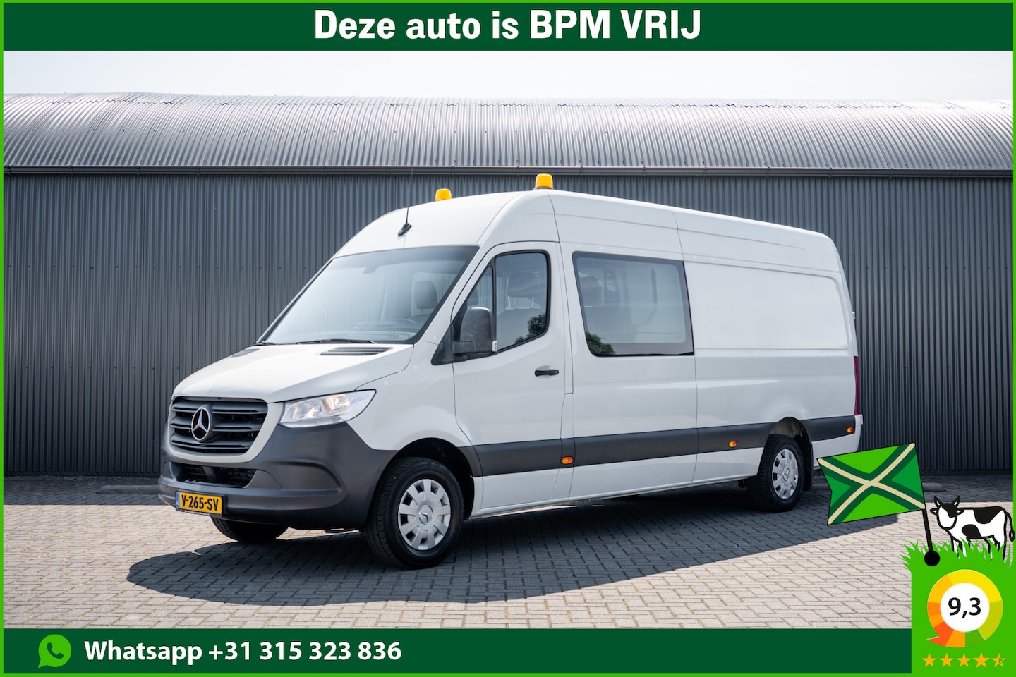 Mercedes-Benz Sprinter - 314 CDI L3H2 | DC | 5-Zits | Automaat | 1e Eigenaar | Mbux | Cruise | Climatronic - AutoWereld.nl