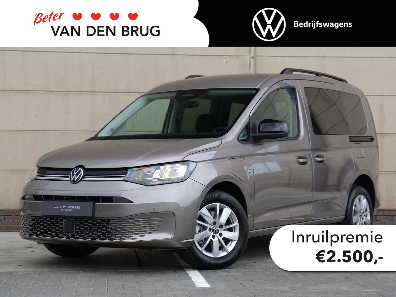 Volkswagen Caddy - Combi Life 1.5 eHybrid EU6 85 kW (115 pk) 2755 mm 6 vers | Camera | Parkeersensoren voor e - AutoWereld.nl