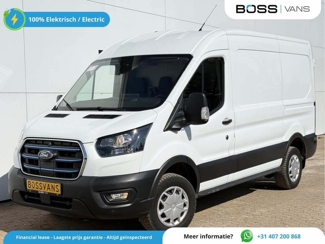 Ford E-Transit - 68 kWh 184PK L2H2 316km WLTP 96,6% (SOH) Climate Control Cruise Control CarPlay Navigatie - AutoWereld.nl