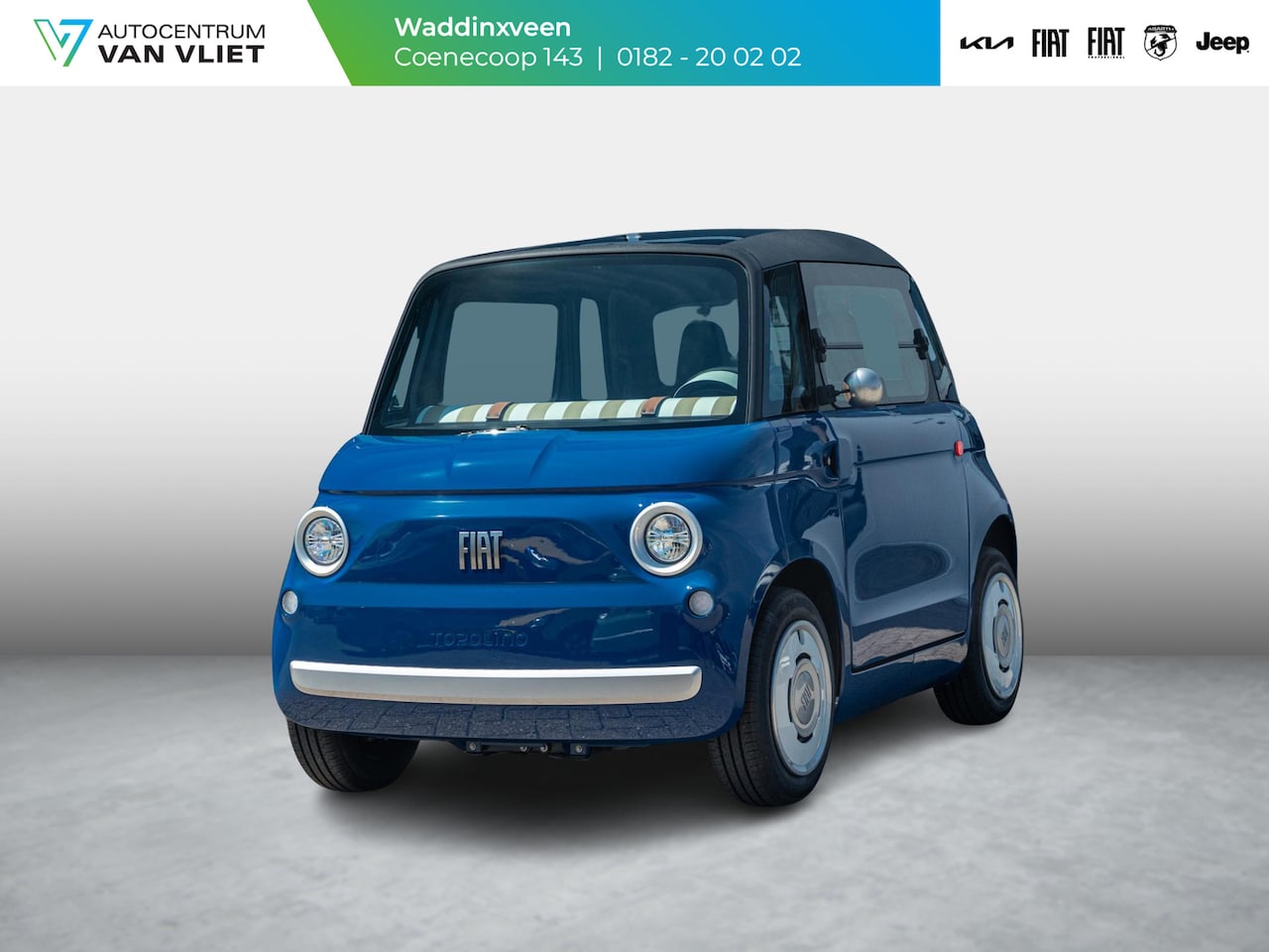 Fiat Topolino - Speciale | Uniek | Sapphire Blue | Leder LT Stone Beige - AutoWereld.nl