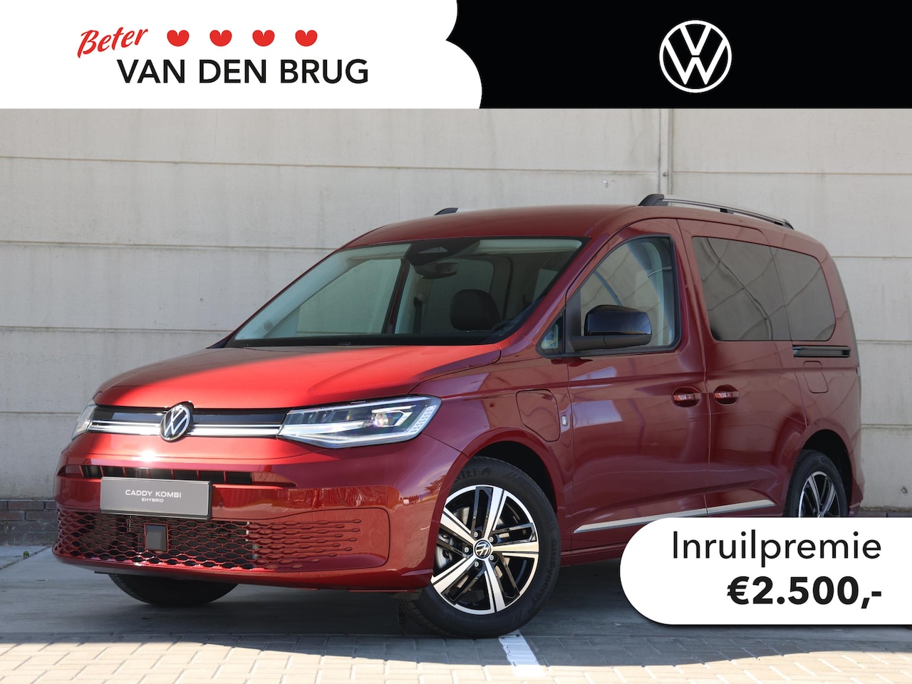 Volkswagen Caddy - Kombi Style 1.5 eHybrid 150pk DSG | Navigatie | Cruise control | PDC | Parkeer camera| Tre - AutoWereld.nl