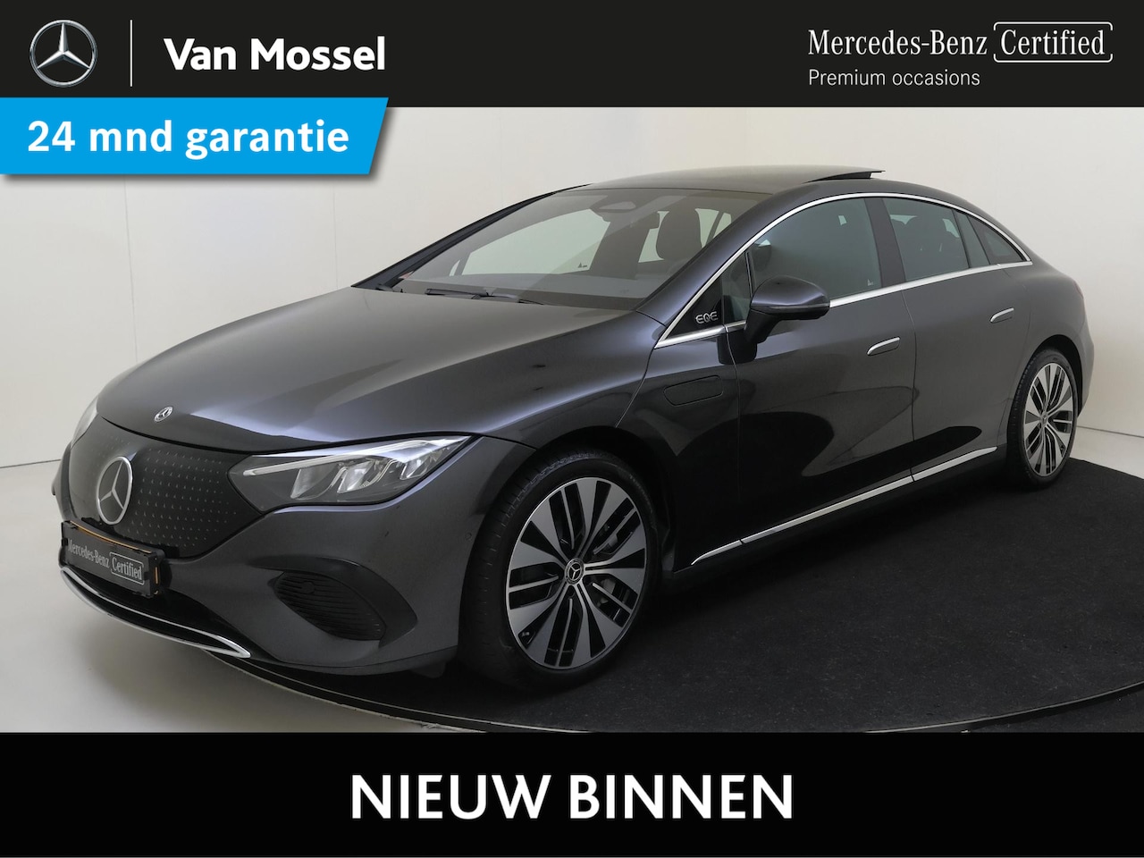 Mercedes-Benz EQE - 300 Business Solution Luxury 90 kWh Panoramadak / Memory Seats / Parkeercamera / Elektrisc - AutoWereld.nl