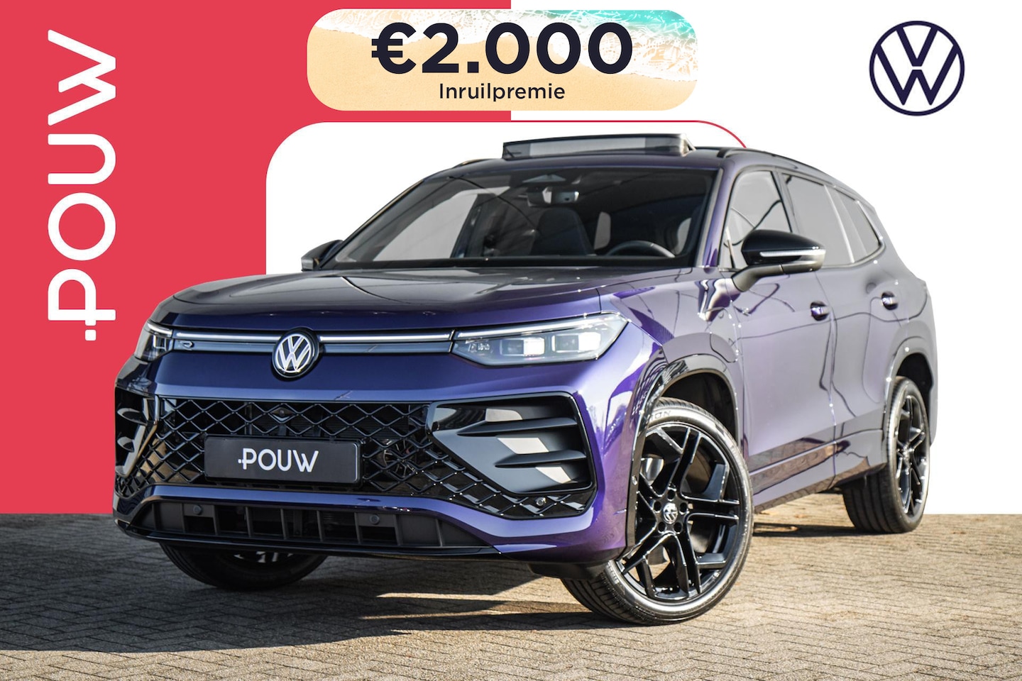 Volkswagen Tayron - 1.5 eHybrid 204pk DSG R-Line Edition | LMV 20'' | Panoramadak | Trekhaak - AutoWereld.nl