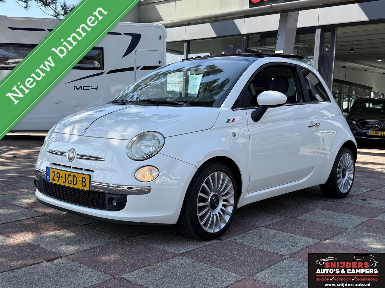 Fiat 500 - 1.2 Lounge automaat met leer - AutoWereld.nl