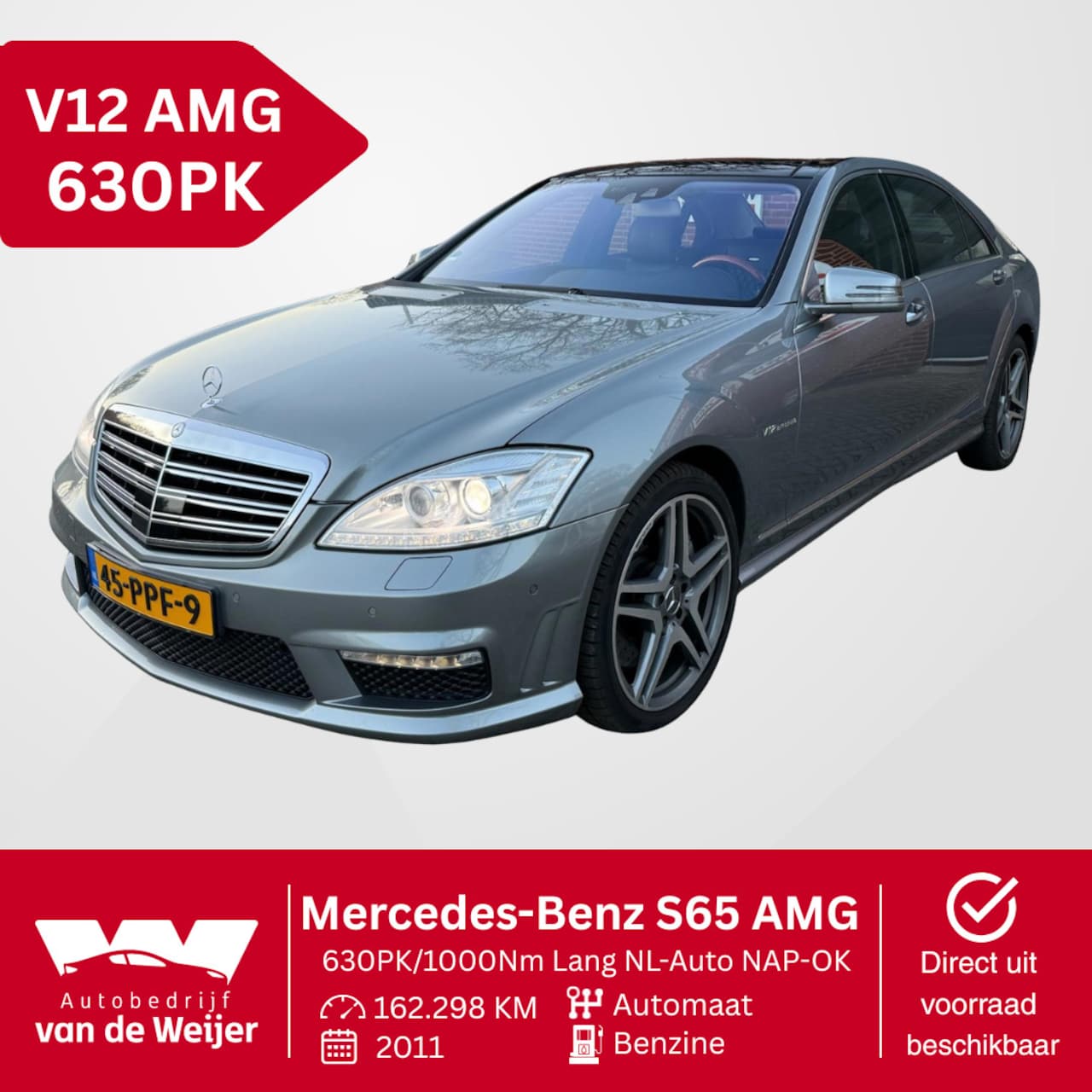 Mercedes-Benz S-klasse - S65 AMG 630PK/1000Nm!! Lang NL-Auto! NAP-OK - AutoWereld.nl