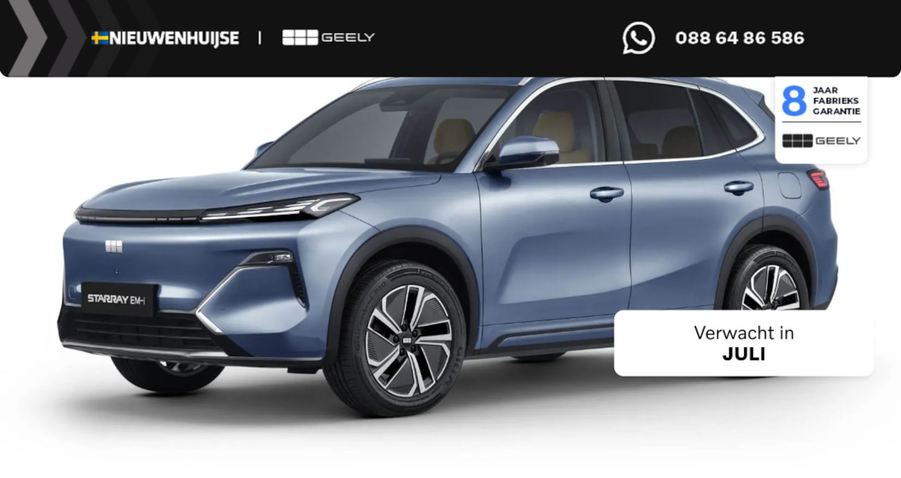 Geely Starray EM-i - 1.5 Pro | 83km Elektrisch bereik | 360 Camera | Stoel- / Stuurverwarming | Parkeersensoren - AutoWereld.nl