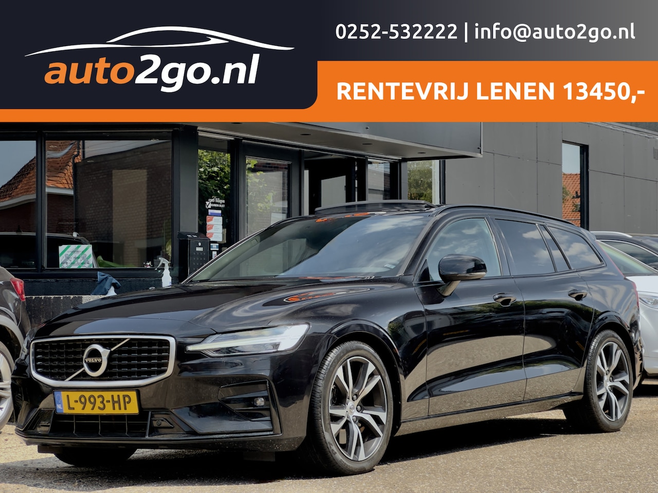 Volvo V60 - 2.0 T5 R-DESIGN 251PK AUT8 PANODAK LEDER NAVI CAMERA APPLE-CARPLY LED LMV PDC - AutoWereld.nl