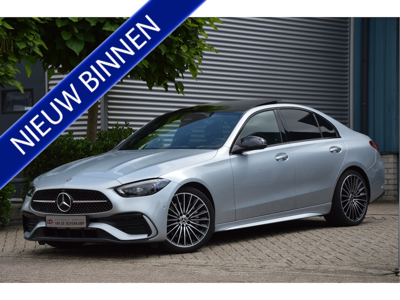 Mercedes-Benz C-klasse - 180 AMG-LINE | PANORAMADAK | MEMORY | NIGHT-PAKKET | LEER | DIGITAL-LIGHT | KEYLESS | ENZ - AutoWereld.nl