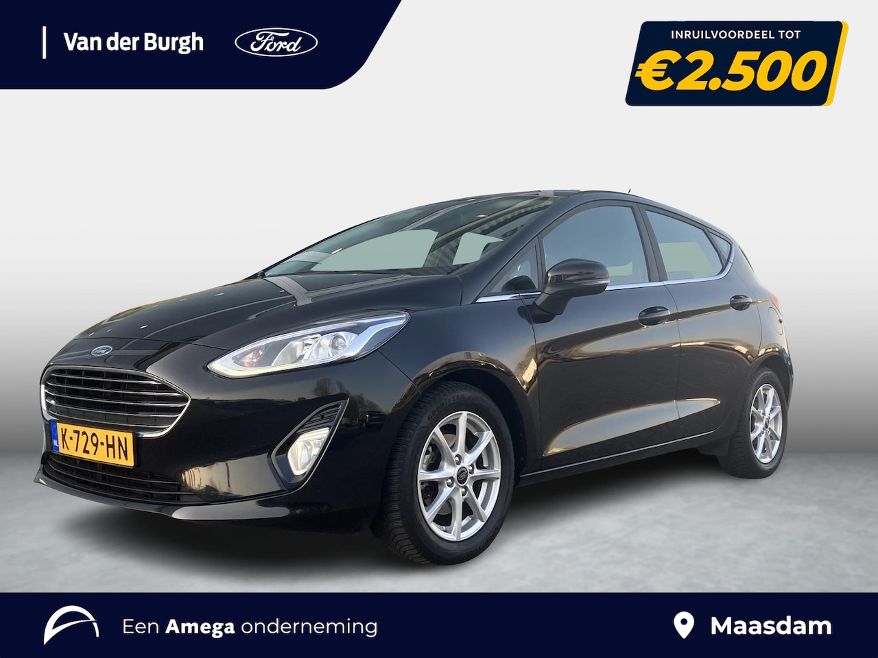 Ford Fiesta - 5-deurs Titanium 1.0 EcoBoost Hybrid 125pk Parkeersensoren - navigatiesysteem - lichtmetal - AutoWereld.nl