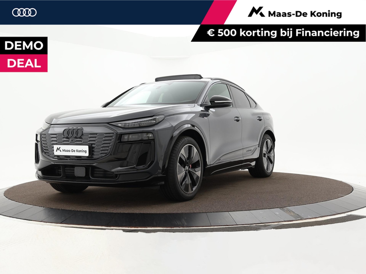 Audi Q6 Sportback e-tron - S edition performance 306pk 100 kWh · SOH 97,8% · Panoramadak · Wegklapbare Trekhaak · 360 - AutoWereld.nl