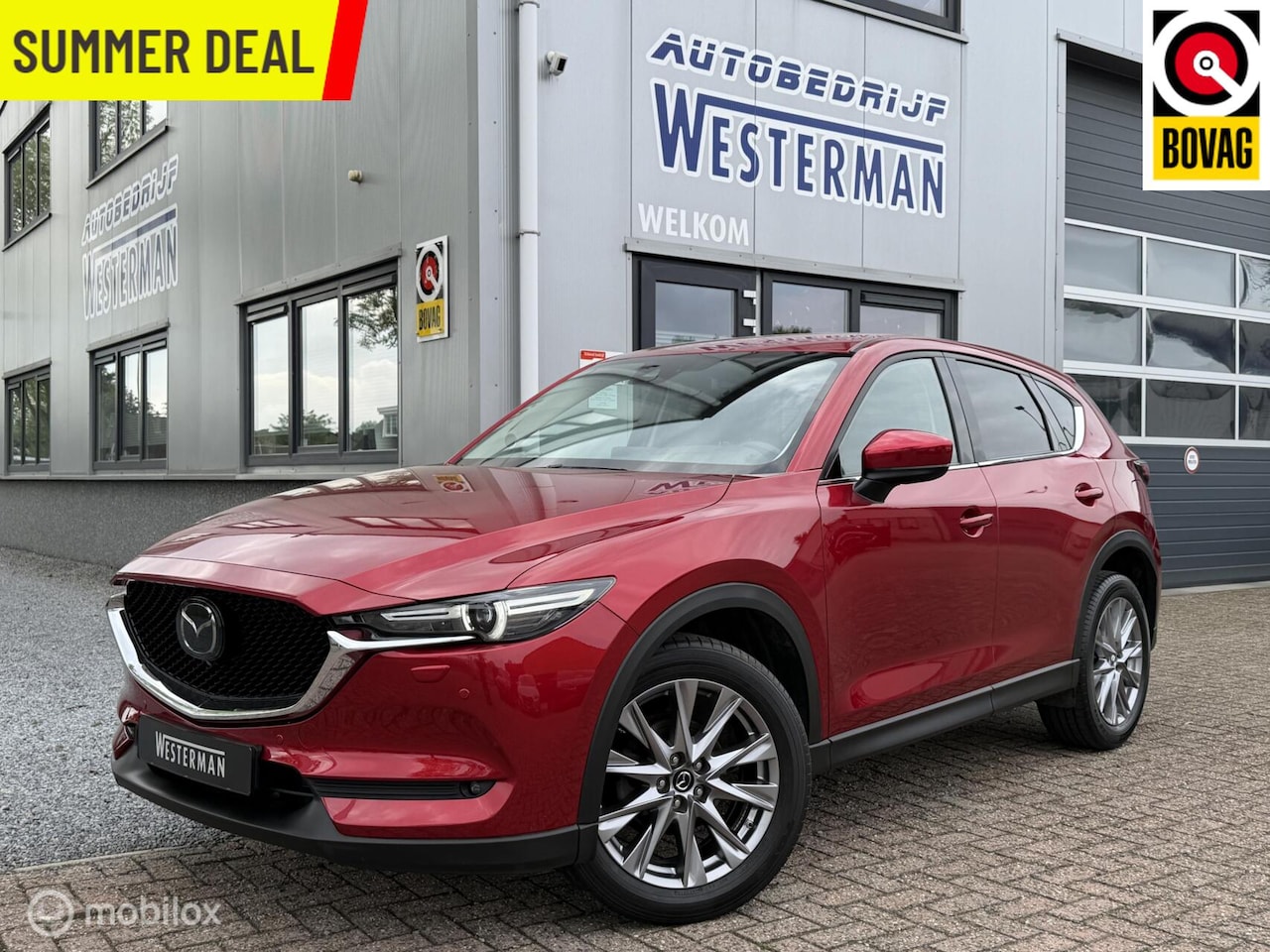 Mazda CX-5 - 2.0 SkyActiv-G 165 Luxury !! VOL !! Acc Leer Stoel-/stuur verw. Led Trekh. etc. - AutoWereld.nl