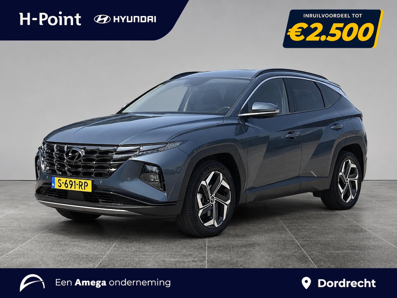 Hyundai Tucson - Premium 1.6 T-GDI HEV 230pk | LEDER | STOELVENTILATIE + VERW. | BLIND SPOT CAMERA | KEYLES - AutoWereld.nl