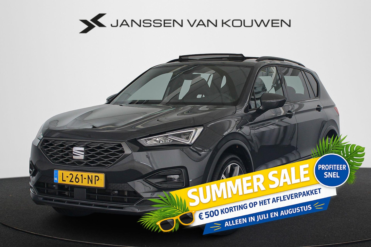 SEAT Tarraco - 1.4 TSI e-Hybrid PHEV FR Panoramadak Trekhaak Keyless Achteruitrijcamera - AutoWereld.nl