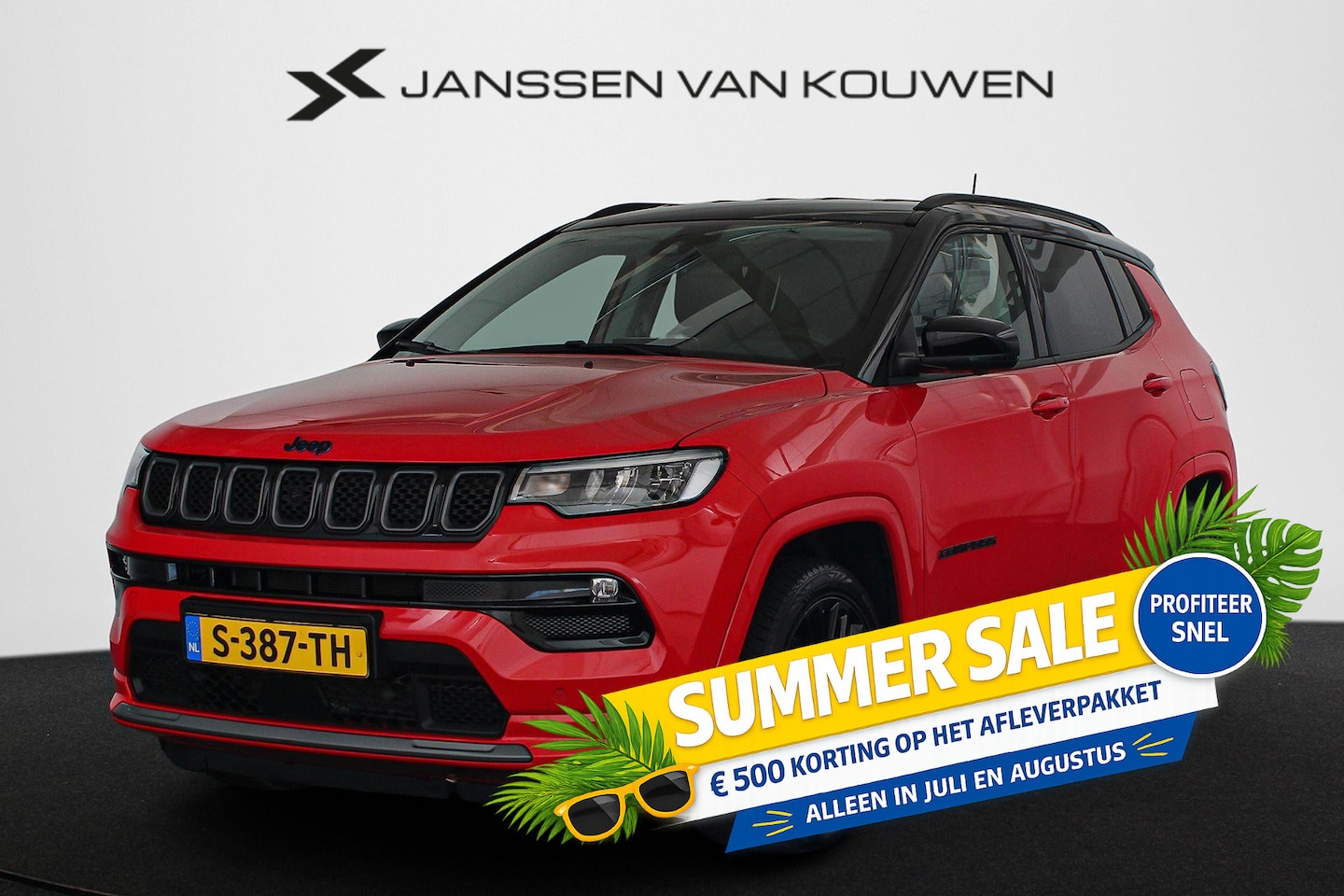 Jeep Compass - 4xe 240 Plug-in Hybrid Electric S Winterpakket 360 Camera Memory Keyless - AutoWereld.nl