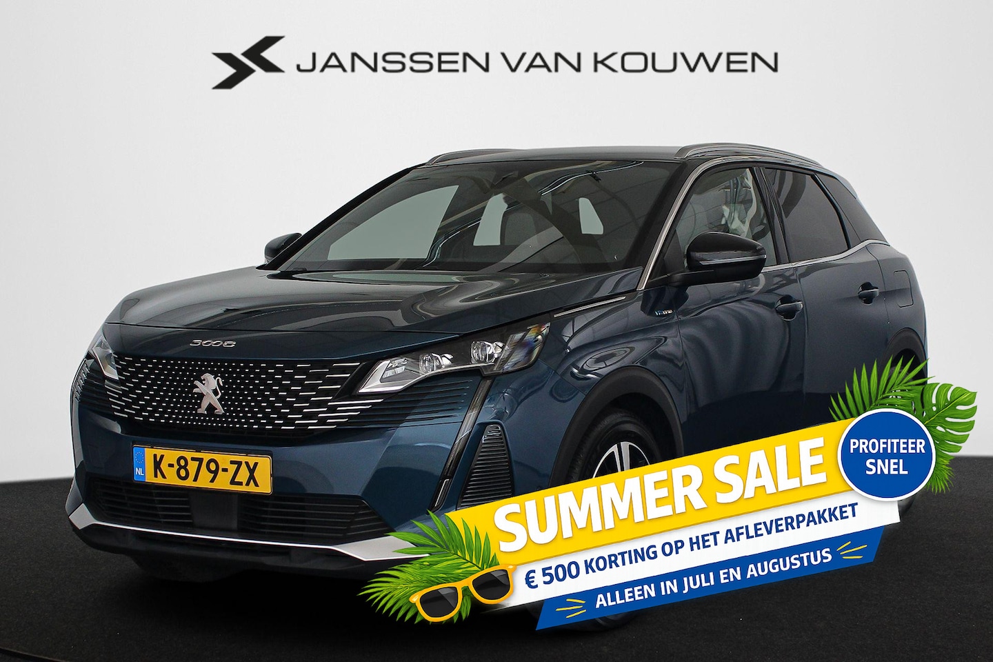 Peugeot 3008 - 1.6 HYbrid 225 GT 1e Eigenaar Trekhaak Stoelverwarming FOCAL - AutoWereld.nl
