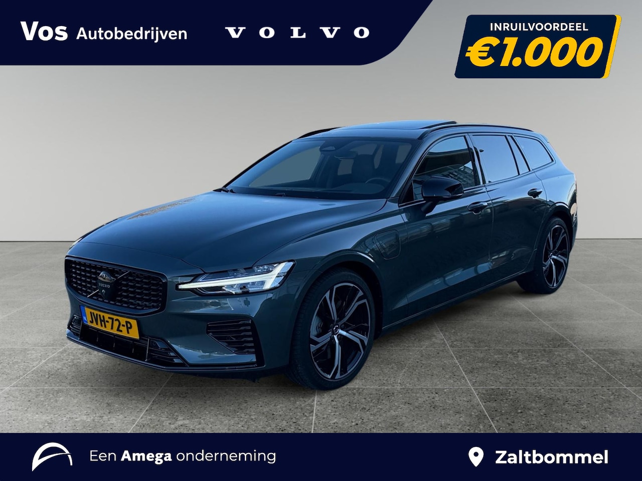 Volvo V60 - 2.0 T6 Plug-in hybrid AWD Plus Dark 360 Camera l Head - up display l Panorama schuif/kante - AutoWereld.nl