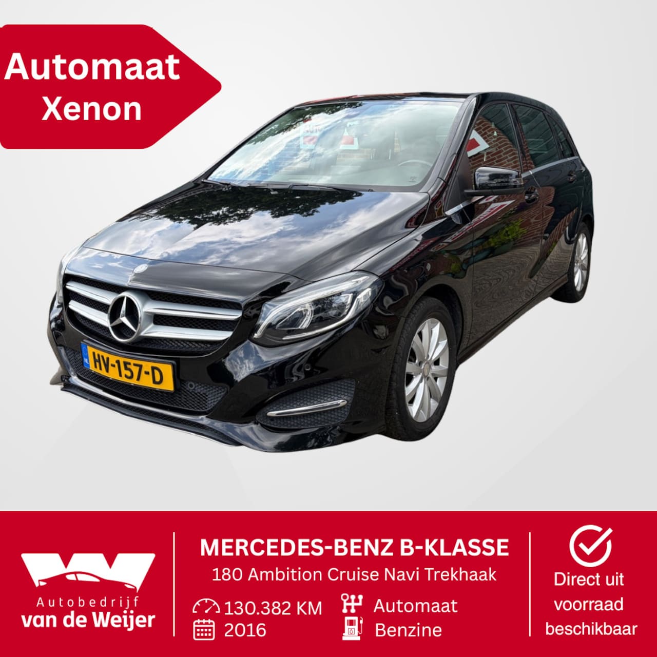 Mercedes-Benz B-klasse - 180 Ambition Xenon Cruise Navi Trekhaak - AutoWereld.nl