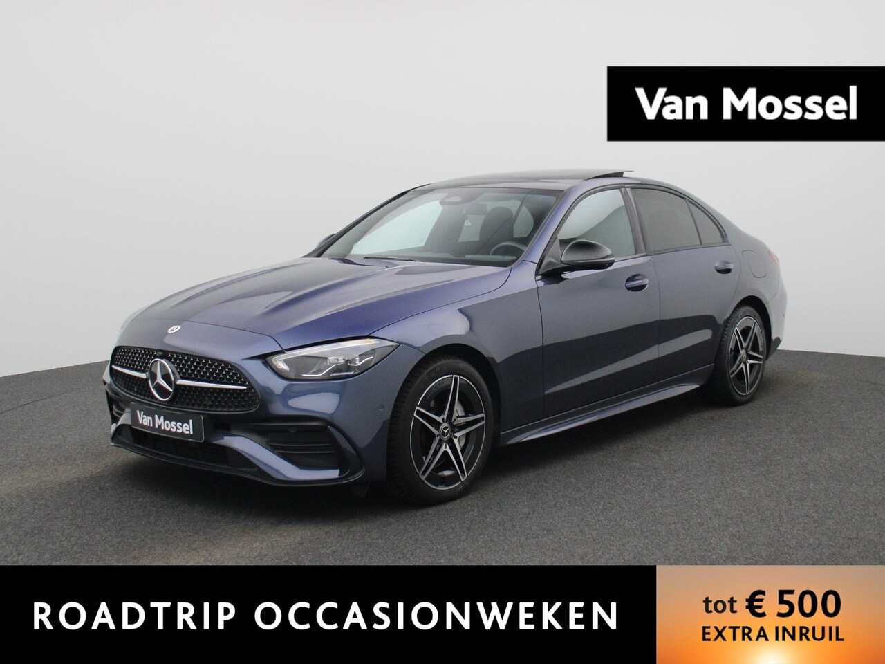 Mercedes-Benz C-klasse - 300 e AMG Line | Automaat | Panoramadak | Climate Control | Navigatie | Apple Carplay / An - AutoWereld.nl