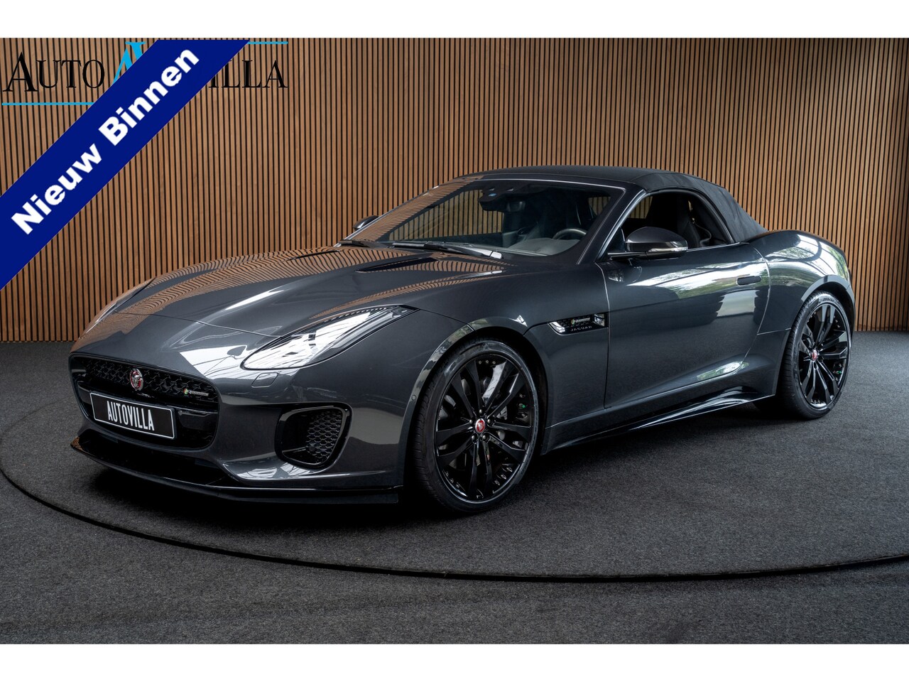 Jaguar F-type - 2.0T R-Dynamic Leer Camera Meridian Massage S. Stoelverwarming PDC Climate control Cruise - AutoWereld.nl