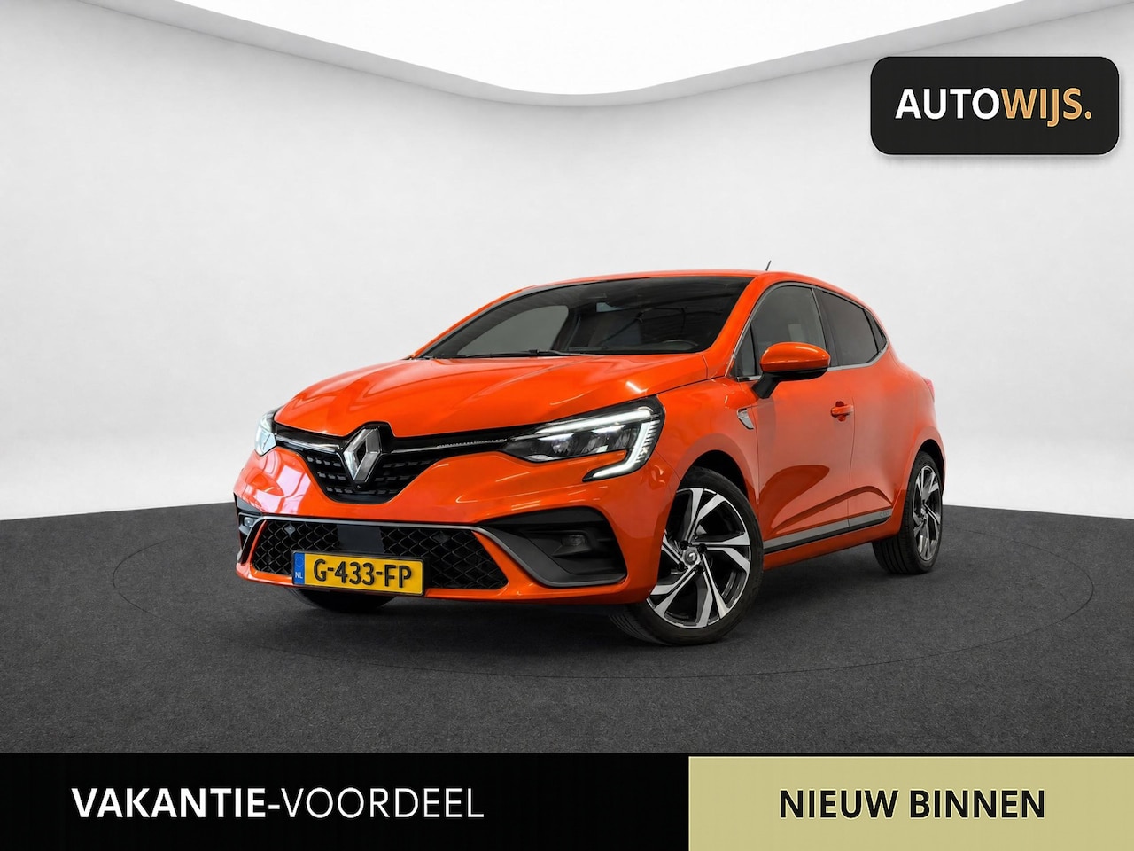 Renault Clio - 1.3 TCe Initiale Paris|R S LINE| AUT|LEDER|NL AUTO|131PK|GOED ONDERHOUDEN - AutoWereld.nl