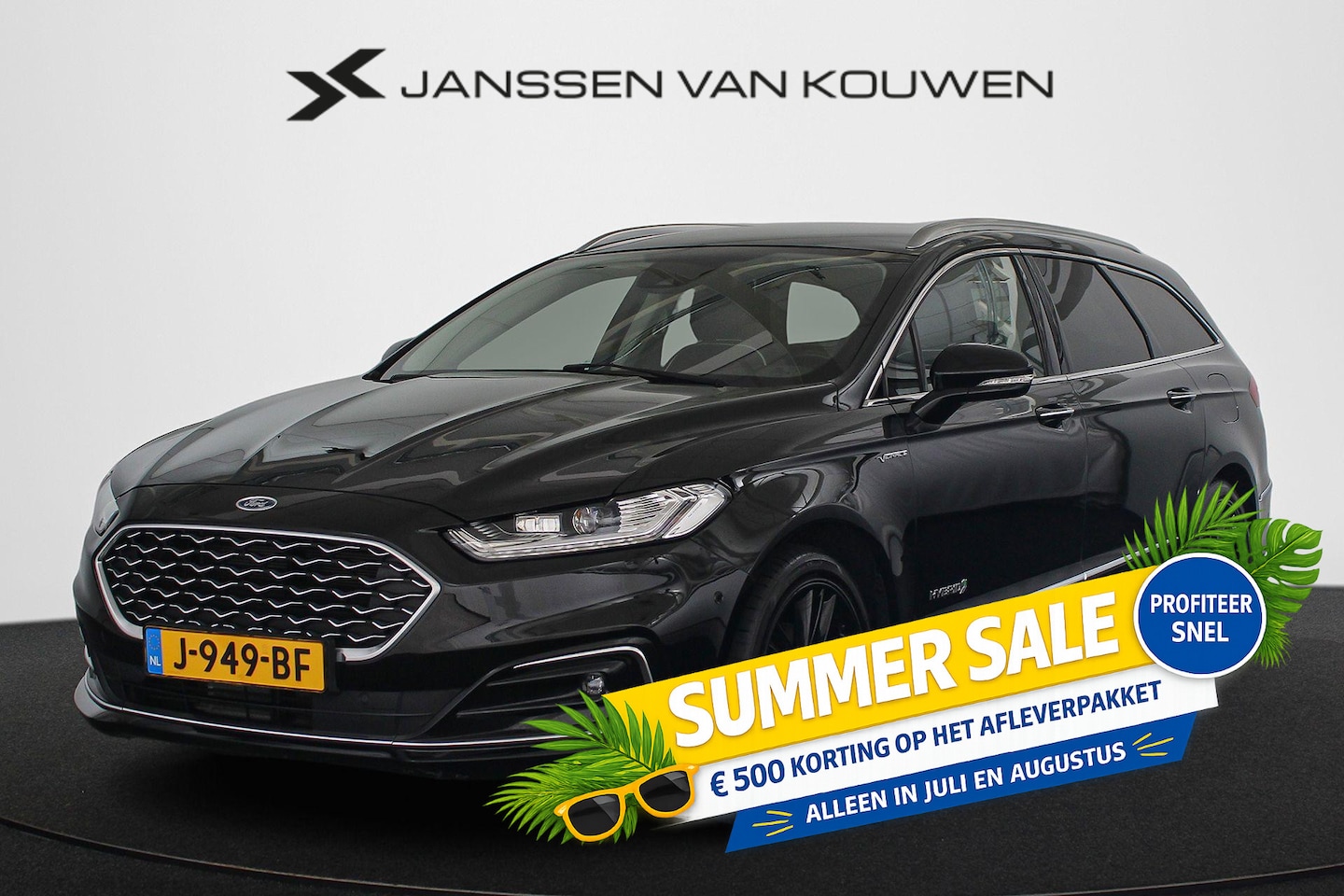 Ford Mondeo Wagon - 2.0 IVCT HEV Vignale Leder Winterpakket Stoelventilatie Apple Carplay - AutoWereld.nl