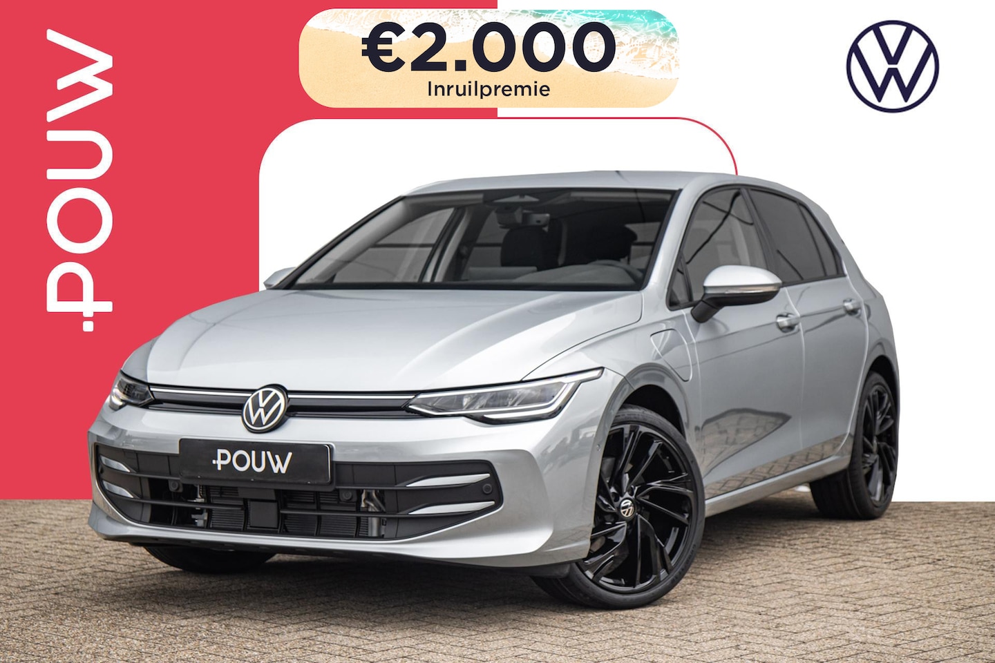 Volkswagen Golf - 1.5 eHybrid 204pk Life Edition | 19" Velgen | Trekhaak Wegklapbaar - AutoWereld.nl